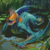 Water Wyrm Diamond Painting