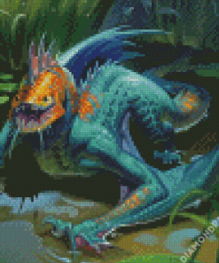 Water Wyrm Diamond Painting