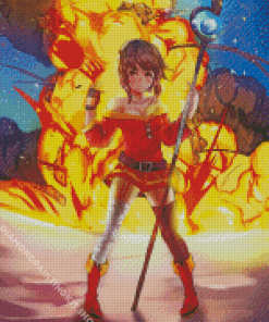 Witchs Weapon Game Character Diamond Painting