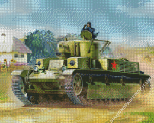 Ww2 Tank Military Diamond Painting