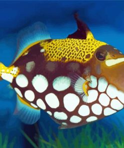 Yellow Clown Triggerfish Diamond Painting