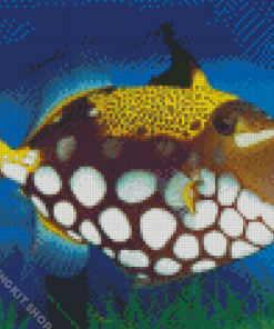 Yellow Clown Triggerfish Diamond Painting