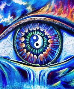 Yin Yang Third Eye Diamond Painting