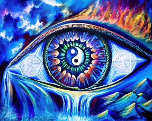 Yin Yang Third Eye Diamond Painting