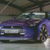 2018 Nissan GTR dark Purple Diamond Painting