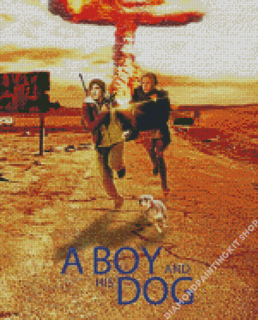 A Boy And His Dog Movie Poster Diamond Painting