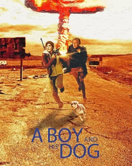 A Boy And His Dog Movie Poster Diamond Painting