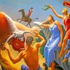 Achelous And Hercules Thomas Hart Benton Diamond Painting