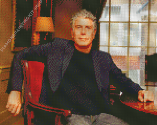 Anthony Bourdain Diamond Painting