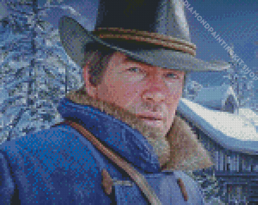 Arthur Morgan Game Character Diamond Painting