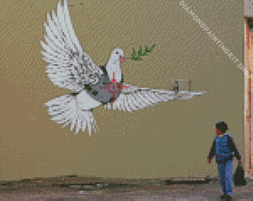 Banksy Art Dove Diamond Painting