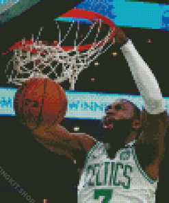 Basketball Player Jaylen Brown Dunk Diamond Painting