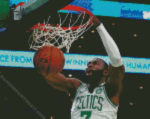 Basketball Player Jaylen Brown Dunk Diamond Painting