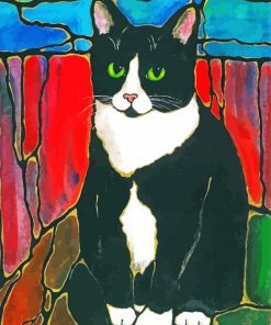 Bicolor Cat Animal Diamond Painting