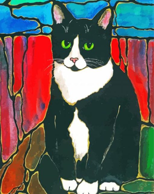 Bicolor Cat Animal Diamond Painting