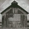 Black And White Barn Diamond Painting