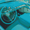 Blue 56 Ford Thunderbird Diamond Painting