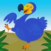 Blue Dodo Bird Diamond Painting