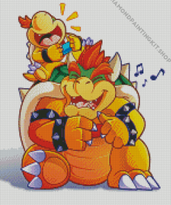 Bowser And Bowser Jr Diamond Painting