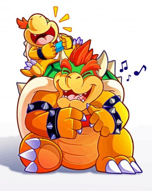 Bowser And Bowser Jr Diamond Painting