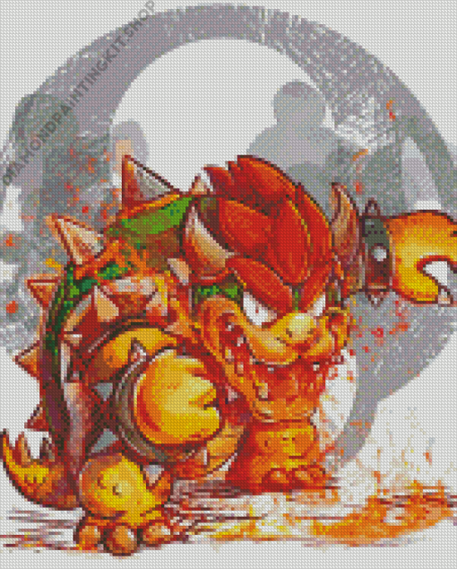 Bowser Art Diamond Painting