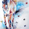 Butterflies Horse Art Diamond Painting