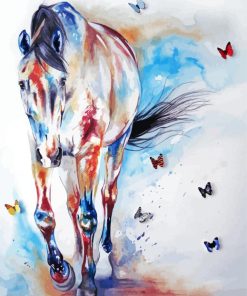 Butterflies Horse Art Diamond Painting