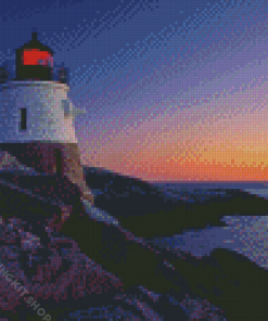 Castle Hill Lighthouse Newport Rhode Island Diamond Painting