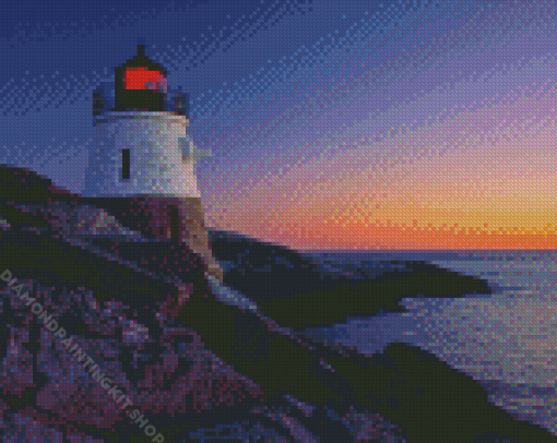 Castle Hill Lighthouse Newport Rhode Island Diamond Painting