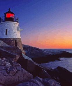 Castle Hill Lighthouse Newport Rhode Island Diamond Painting