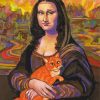 Cat Mona Lisa Art Diamond Painting