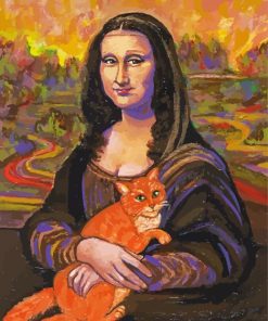 Cat Mona Lisa Art Diamond Painting