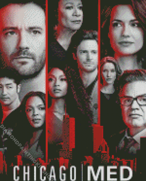 Chicago Med Drama Serie Diamond Painting