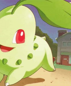 Chikorita Pokemon Species Diamond Painting