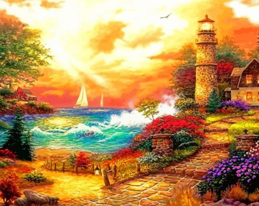 Chuck Pinson Lighthouse Diamond Painting