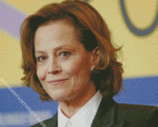 Classy Sigourney Weaver Diamond Painting