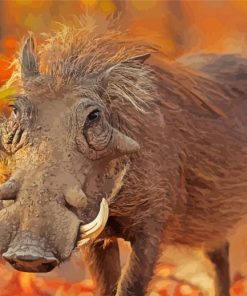 Common Warthog Diamond Painting