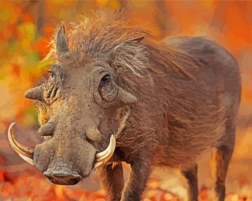 Common Warthog Diamond Painting