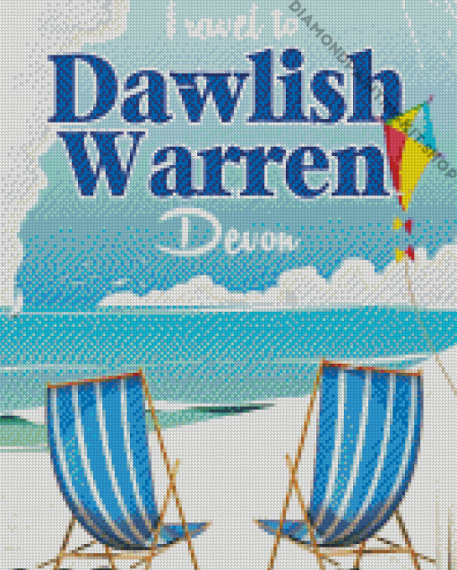 Dawlish Warren Poster Diamond Painting