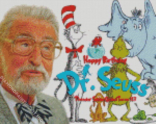 Dr Seuss Author Diamond Painting