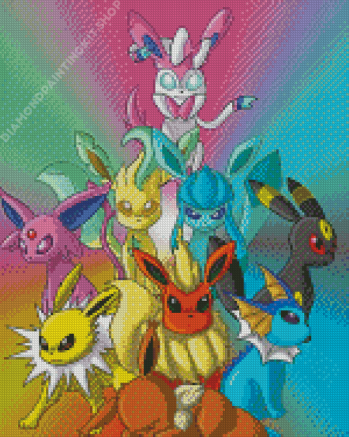 Eeveelution Pokemon Go Diamond Painting