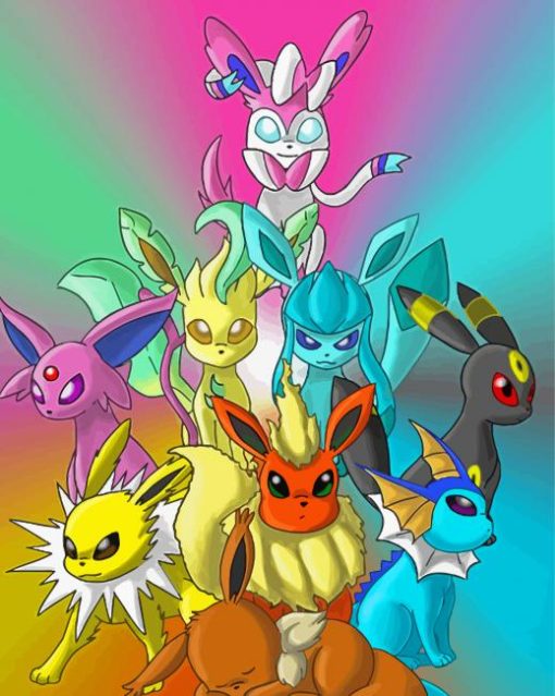 Eeveelution Pokemon Go Diamond Painting