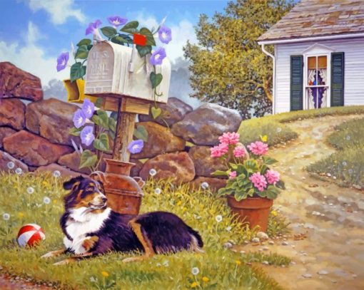 Farm Dog By John Sloane Diamond Painting