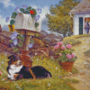 Farm Dog By John Sloane Diamond Painting