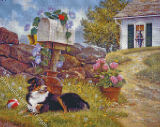 Farm Dog By John Sloane Diamond Painting