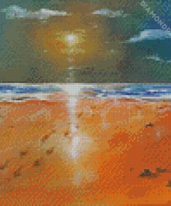 Footprints In The Sand Diamond Painting