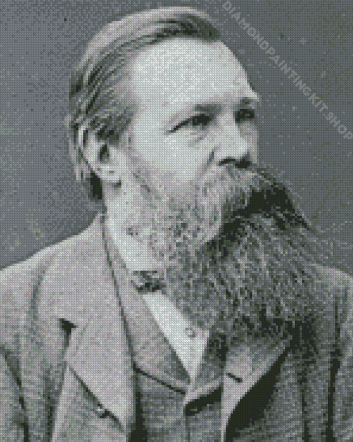 Friedrich Engels Philosopher Diamond Painting