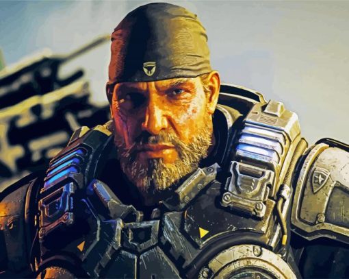 Gears Of War Game Character Diamond Painting