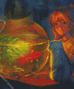 Goldfish Bowl Art Diamond Painting