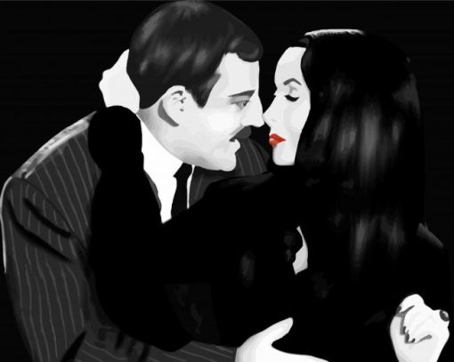 Gomez And Morticia Addams Diamond Painting